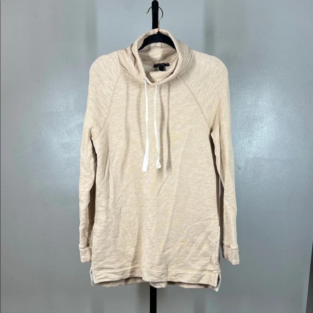 J. Crew Cream Hoodie Sweatshirt